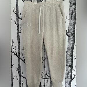 Under Armour Beige Drawstring Fleece Joggers